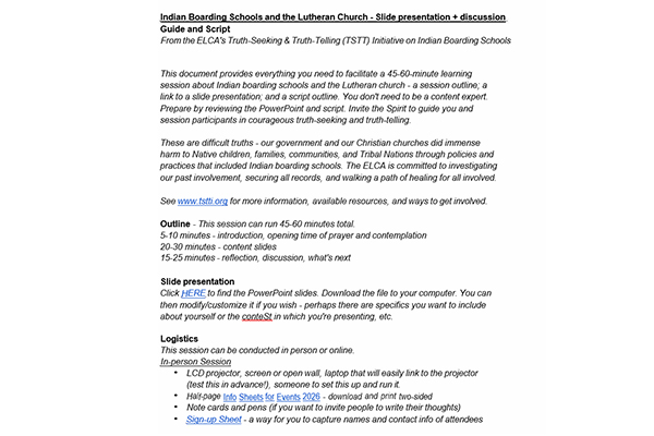 Indian Boarding School Workshop Presentation Script